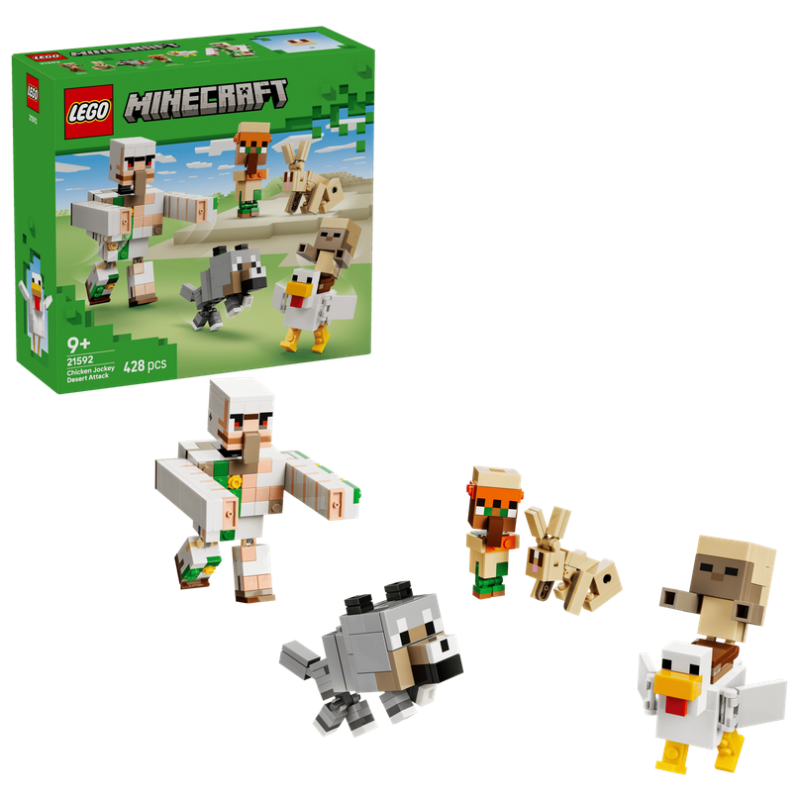 Lego Minecraft 21592 Attacco nel deserto del fantino di polli