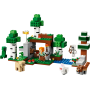 Lego Minecraft 21593 Avventura della prima notte con 7 minifigure tra cui Alex Scheletro Creeper e un lupo