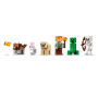 Lego Minecraft 21593 Avventura della prima notte con 7 minifigure tra cui Alex Scheletro Creeper e un lupo