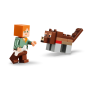 Lego Minecraft 21593 Avventura della prima notte con 7 minifigure tra cui Alex Scheletro Creeper e un lupo