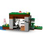 Lego Minecraft 21593 Avventura della prima notte con 7 minifigure tra cui Alex Scheletro Creeper e un lupo