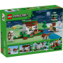 Lego Minecraft 21593 Avventura della prima notte con 7 minifigure tra cui Alex Scheletro Creeper e un lupo