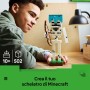 Lego Minecraft 21594 Scheletro con Elmo di Diamante Arco e Frecce e Base in Erba