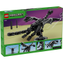 Lego Minecraft 21595 Drago dell'End con Ali Mobili e Supporto a Forma di Portale d'Uscita