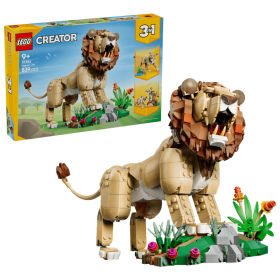 Lego Creator 31386 Animali selvatici: Leone Maestoso Trasformabile in una Leonessa o in 2 Cuccioli