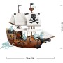Lego Creator 31387 Iconica Nave da Pirata Trasformabile in Castello o in 2 Barche Gemelle
