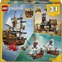 Lego Creator 31387 Iconica Nave da Pirata Trasformabile in Castello o in 2 Barche Gemelle