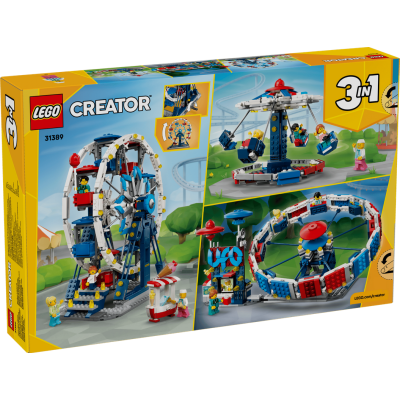 Lego Creator 31389 Iconica ruota panoramica Parco Giochi Trasformabile in Attrazione a Forma di UFO o in Giostra