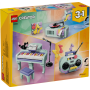 Lego Creator 31392 Pianoforte decorativo con gatto Trasformabile in Radio o Giradischi