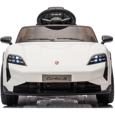 Macchina Elettrica per Bambini Porsche Taycan Turbo S 12V monoposto con Telecomando Cintura a 3 Punti