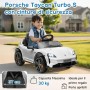 Macchina Elettrica per Bambini Porsche Taycan Turbo S 12V monoposto con Telecomando Cintura a 3 Punti