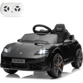 Macchina Elettrica per Bambini Porsche Taycan Turbo S 12V monoposto con Telecomando Cintura a 3 Punti