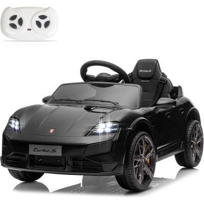Macchina Elettrica per Bambini Porsche Taycan Turbo S 12V monoposto con Telecomando Cintura a 3 Punti