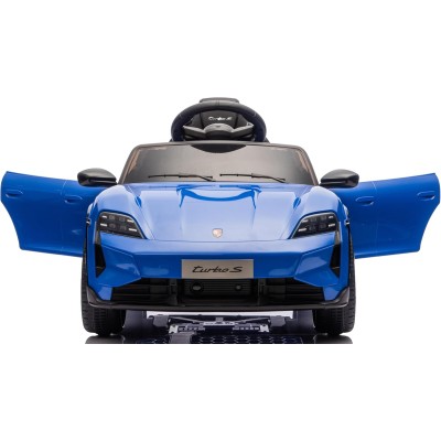 Macchina Elettrica per Bambini Porsche Taycan Turbo S 12V monoposto con Telecomando Cintura a 3 Punti