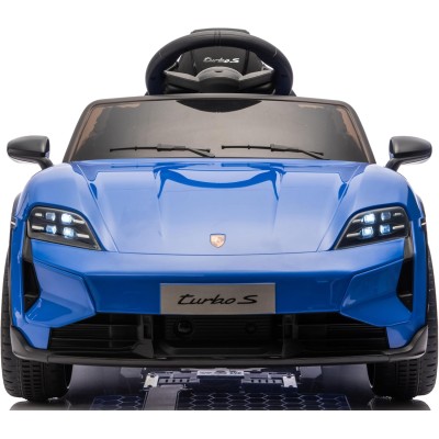 Macchina Elettrica per Bambini Porsche Taycan Turbo S 12V monoposto con Telecomando Cintura a 3 Punti