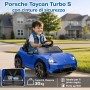 Macchina Elettrica per Bambini Porsche Taycan Turbo S 12V monoposto con Telecomando Cintura a 3 Punti
