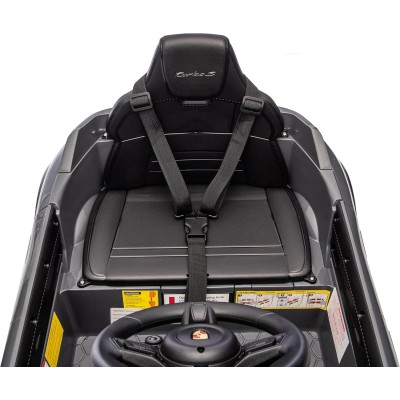 Macchina Elettrica per Bambini Porsche Taycan Turbo S 12V monoposto con Telecomando Cintura a 3 Punti