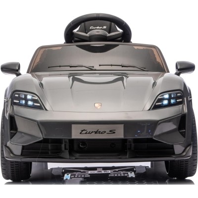 Macchina Elettrica per Bambini Porsche Taycan Turbo S 12V monoposto con Telecomando Cintura a 3 Punti
