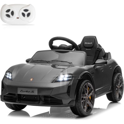 Macchina Elettrica per Bambini Porsche Taycan Turbo S 12V monoposto con Telecomando Cintura a 3 Punti