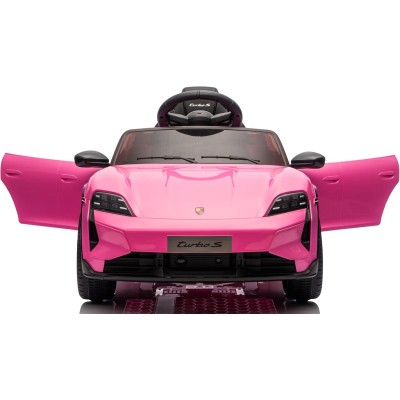 Macchina Elettrica per Bambini Porsche Taycan Turbo S 12V monoposto con Telecomando Cintura a 3 Punti