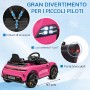 Macchina Elettrica per Bambini Porsche Taycan Turbo S 12V monoposto con Telecomando Cintura a 3 Punti
