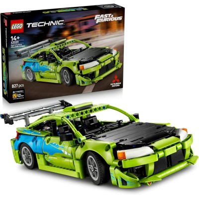 LEGO Technic 42229 Auto Mitsubishi Eclipse Fast and Furious da Collezione con Sterzo e 2 Bombole di NOS