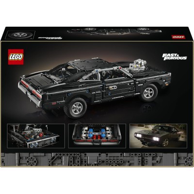 LEGO Technic 42231 Auto Dodge Charger R/T Fast and Furious da Collezione con Motore V8 e Sospensioni