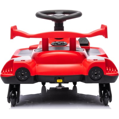 Auto Elettrica per Bambini 12V Macchina Vorticar Piroettante 2 in 1 con Sterzo 360° Effetto Fumo Musica Luci LED