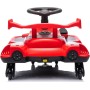 Auto Elettrica per Bambini 12V Macchina Vorticar Piroettante 2 in 1 con Sterzo 360° Effetto Fumo Musica Luci LED