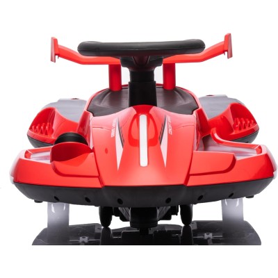 Auto Elettrica per Bambini 12V Macchina Vorticar Piroettante 2 in 1 con Sterzo 360° Effetto Fumo Musica Luci LED