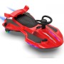 Auto Elettrica per Bambini 12V Macchina Vorticar Piroettante 2 in 1 con Sterzo 360° Effetto Fumo Musica Luci LED