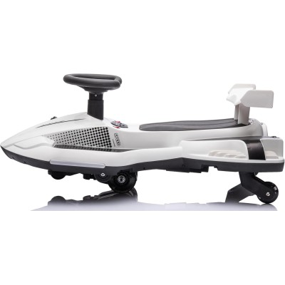 Auto Elettrica per Bambini 12V Macchina Vorticar Piroettante 2 in 1 con Sterzo 360° Effetto Fumo Musica Luci LED