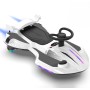 Auto Elettrica per Bambini 12V Macchina Vorticar Piroettante 2 in 1 con Sterzo 360° Effetto Fumo Musica Luci LED