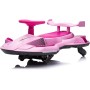 Auto Elettrica per Bambini 12V Macchina Vorticar Piroettante 2 in 1 con Sterzo 360° Effetto Fumo Musica Luci LED