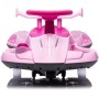 Auto Elettrica per Bambini 12V Macchina Vorticar Piroettante 2 in 1 con Sterzo 360° Effetto Fumo Musica Luci LED