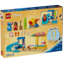Lego Disney 43280 Divertimento in spiaggia con Lilo e Stitch con 2 Negozi Giostra a Forma di Astronave e 2 Minifigure