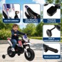 Moto Elettrica per bambini 12V Cross Aprilia RX125 con Ruote in Gomma Sedile in pelle Doppio Motore Rotelle Luci e Suoni