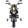 Moto Elettrica per bambini 12V Cross Aprilia RX125 con Ruote in Gomma Sedile in pelle Doppio Motore Rotelle Luci e Suoni