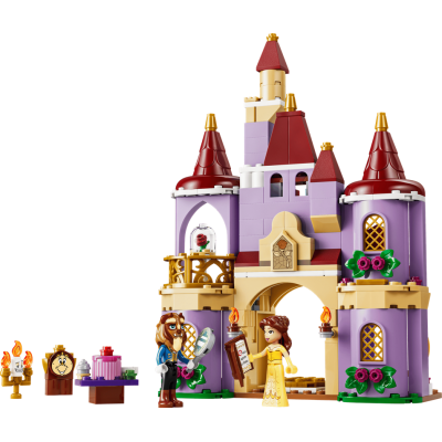 Lego Disney 43289 Belle e il castello incantato della Bestia con 2 Mini Bamboline e Figura di Lumière