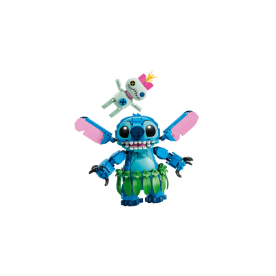 Lego Disney 43296 Stitch e Scrump 2 Action Figure con Accessori tra cui un Ukulele