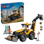 Lego City 60480 Scavatrice da cantiere gialla Trattore con 2 Minifigure Benna Anteriore e Braccio Scavatore Funzionanti