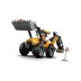 Lego City 60480 Scavatrice da cantiere gialla Trattore con 2 Minifigure Benna Anteriore e Braccio Scavatore Funzionanti