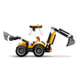 Lego City 60480 Scavatrice da cantiere gialla Trattore con 2 Minifigure Benna Anteriore e Braccio Scavatore Funzionanti