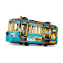Lego City 60506 Tram classico della spiaggia con Binari Scena di Strada 5 Minifigure e 5 Animali