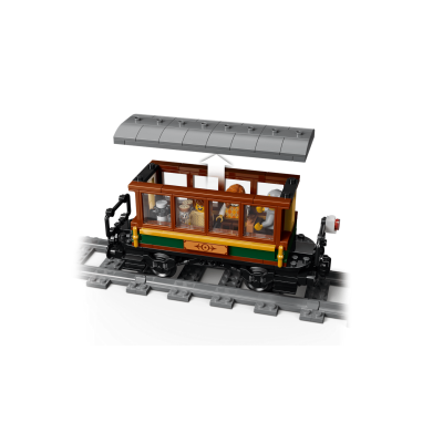 Lego City 60511 Treno a vapore vintage con Stazione Binari Cabina di Comando Segnale di Stop e 5 Minifigure