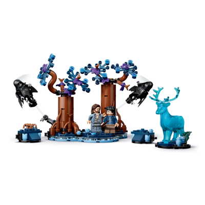 Lego Harry Potter 76475 Foresta Proibita: Expecto Patronum con 2 Dissennatori un Cervo e 2 Minifigure