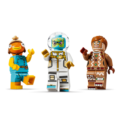 Lego Fortnite 77080 Consegna di rifornimenti con Minifigure di Pescesecco Leviatano e Artigliere con Accessori