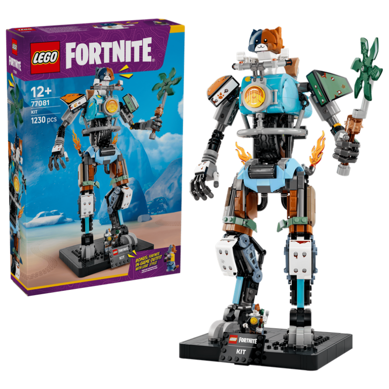 Lego Fortnite 77081 KIT Action Figure con Piccone Artigli Potenti e Ruota Girevole