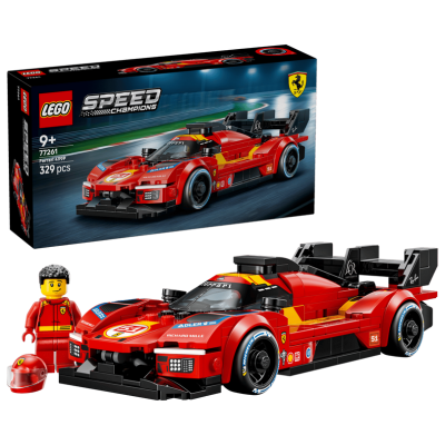 Lego Speed Champions 77261 Ferrari 499P Gioco STEM Auto da Corsa con Minifigure da Collezione