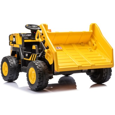 Camion Ribaltabile Elettrico per Bambini 2 Posti 24V CAT Caterpillar